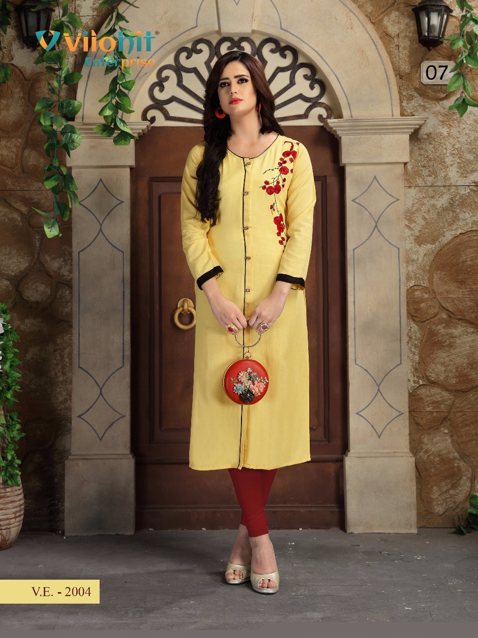 Payal Vol-2 By Vilohit Enterprise 2001 To 2007 Series Beautiful Stylish Fancy Colorful Casual Wear & Ethnic Wear & Ready To Wear Cotton Flex Kurtis At Wholesale Price