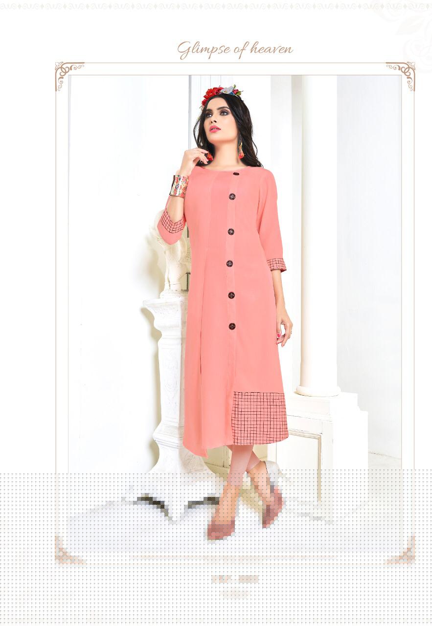 Payal Vol-4 By Vilohit Enterprise 4001 To 4007 Series Indian Traditional Wear Collection Beautiful Stylish Fancy Colorful Party Wear & Occasional Wear Heavy Rayon Printed Kurtis At Wholesale Price