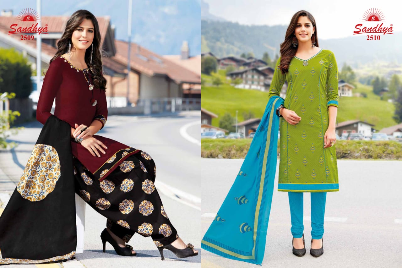 Payal Vol-25 By Sandhya 2501 To 2530 Series Indian Beautiful Ethnic Wear Suits Colorful Stylish Fancy Casual Wear & Occasional Wear Cotton Printed Dresses At Wholesale Price