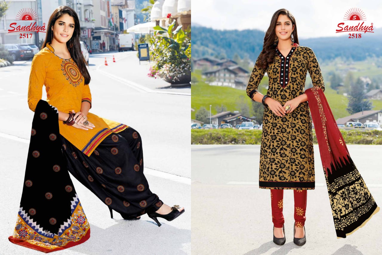 Payal Vol-25 By Sandhya 2501 To 2530 Series Indian Beautiful Ethnic Wear Suits Colorful Stylish Fancy Casual Wear & Occasional Wear Cotton Printed Dresses At Wholesale Price