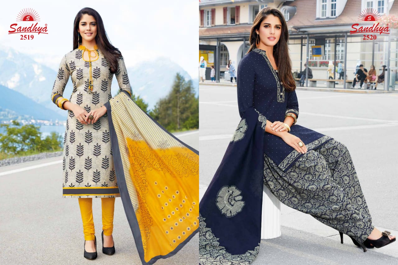 Payal Vol-25 By Sandhya 2501 To 2530 Series Indian Beautiful Ethnic Wear Suits Colorful Stylish Fancy Casual Wear & Occasional Wear Cotton Printed Dresses At Wholesale Price