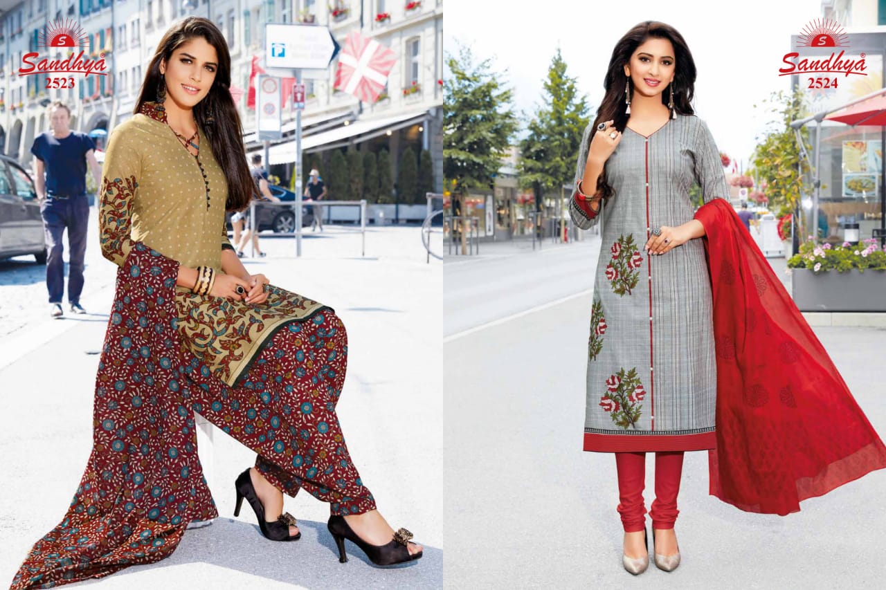 Payal Vol-25 By Sandhya 2501 To 2530 Series Indian Beautiful Ethnic Wear Suits Colorful Stylish Fancy Casual Wear & Occasional Wear Cotton Printed Dresses At Wholesale Price