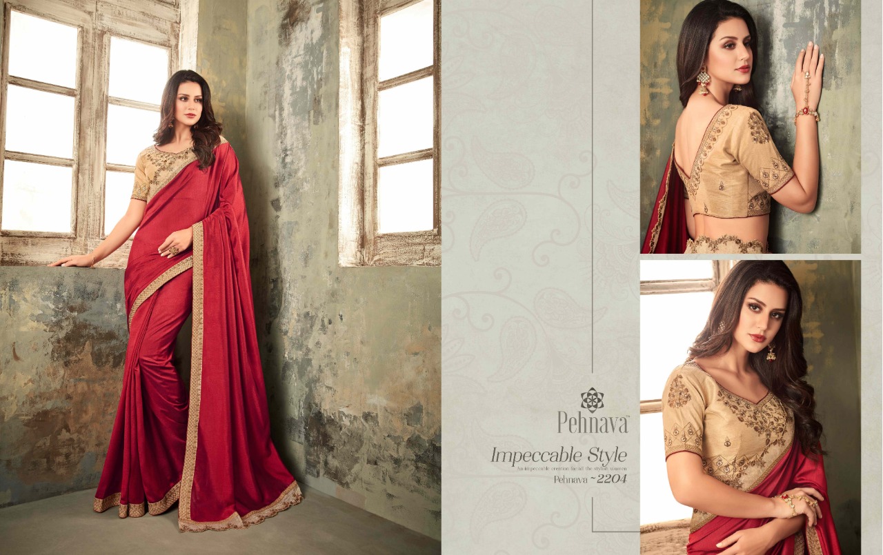 Pehnava 2201 Series By Pehnava 2201 To 2215 Series Indian Traditional Wear Collection Beautiful Stylish Fancy Colorful Party Wear & Occasional Wear Silk Embroidered Sarees At Wholesale Price