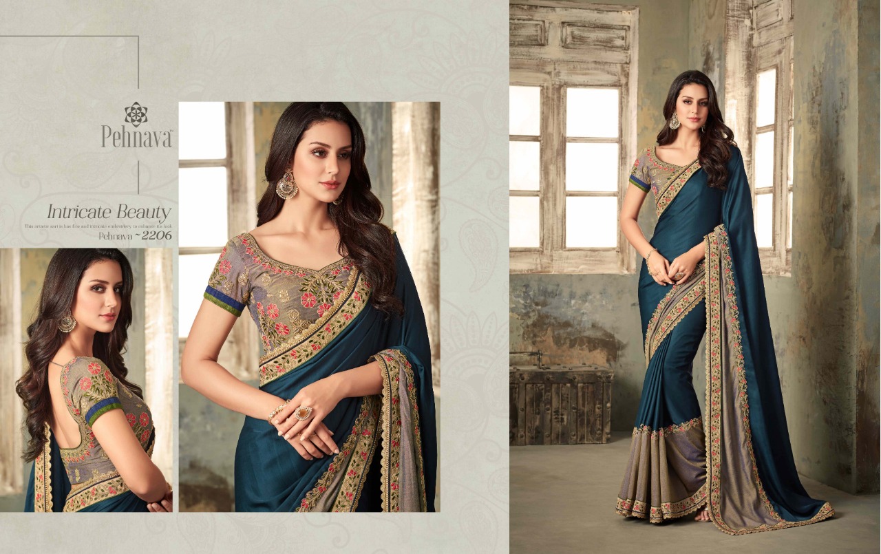Pehnava 2201 Series By Pehnava 2201 To 2215 Series Indian Traditional Wear Collection Beautiful Stylish Fancy Colorful Party Wear & Occasional Wear Silk Embroidered Sarees At Wholesale Price