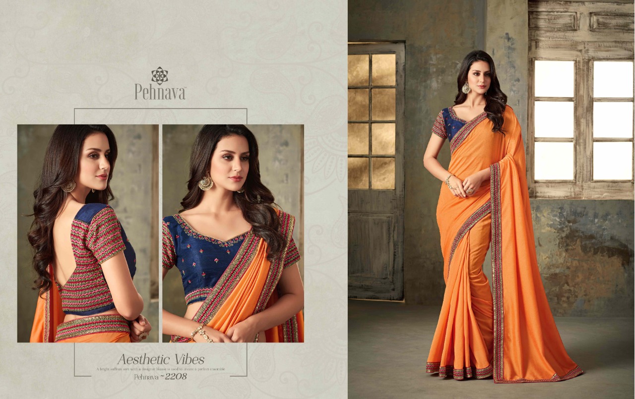 Pehnava 2201 Series By Pehnava 2201 To 2215 Series Indian Traditional Wear Collection Beautiful Stylish Fancy Colorful Party Wear & Occasional Wear Silk Embroidered Sarees At Wholesale Price