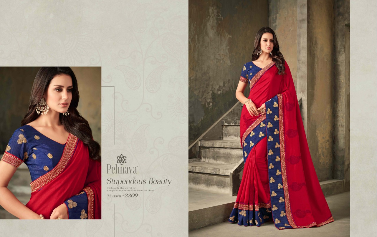 Pehnava 2201 Series By Pehnava 2201 To 2215 Series Indian Traditional Wear Collection Beautiful Stylish Fancy Colorful Party Wear & Occasional Wear Silk Embroidered Sarees At Wholesale Price