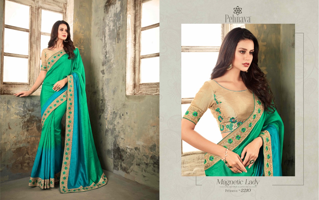 Pehnava 2201 Series By Pehnava 2201 To 2215 Series Indian Traditional Wear Collection Beautiful Stylish Fancy Colorful Party Wear & Occasional Wear Silk Embroidered Sarees At Wholesale Price
