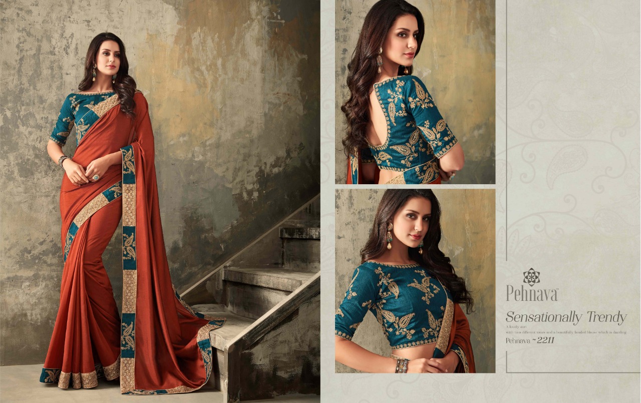 Pehnava 2201 Series By Pehnava 2201 To 2215 Series Indian Traditional Wear Collection Beautiful Stylish Fancy Colorful Party Wear & Occasional Wear Silk Embroidered Sarees At Wholesale Price