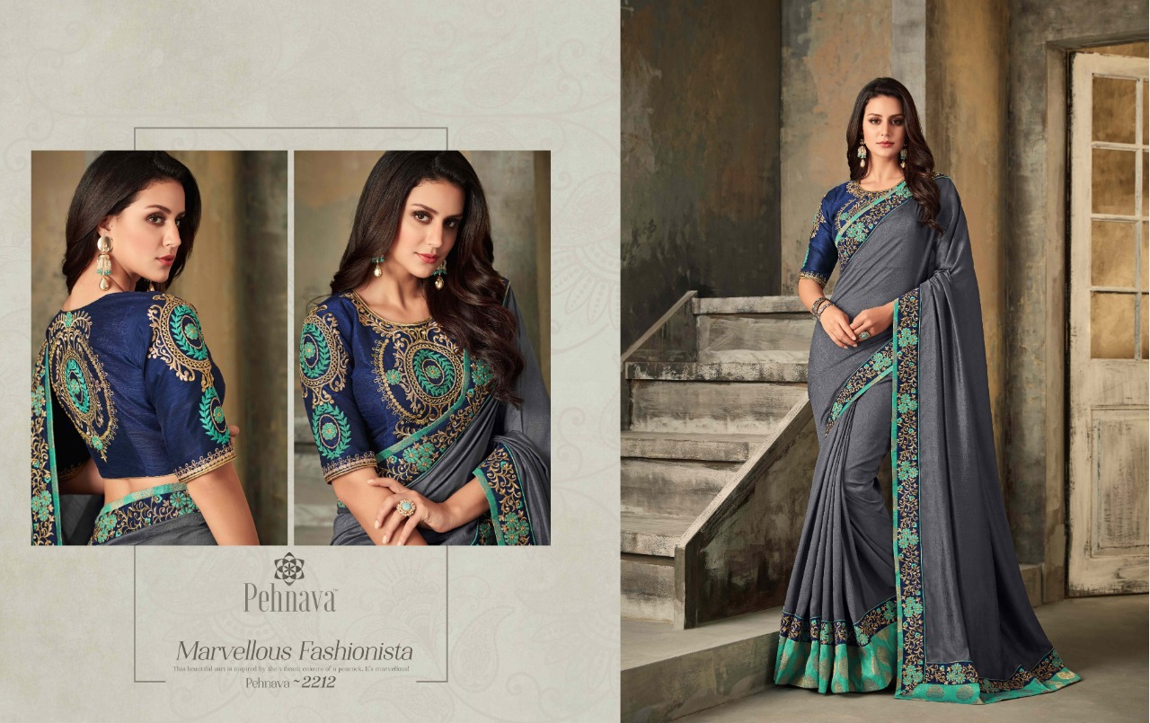 Pehnava 2201 Series By Pehnava 2201 To 2215 Series Indian Traditional Wear Collection Beautiful Stylish Fancy Colorful Party Wear & Occasional Wear Silk Embroidered Sarees At Wholesale Price