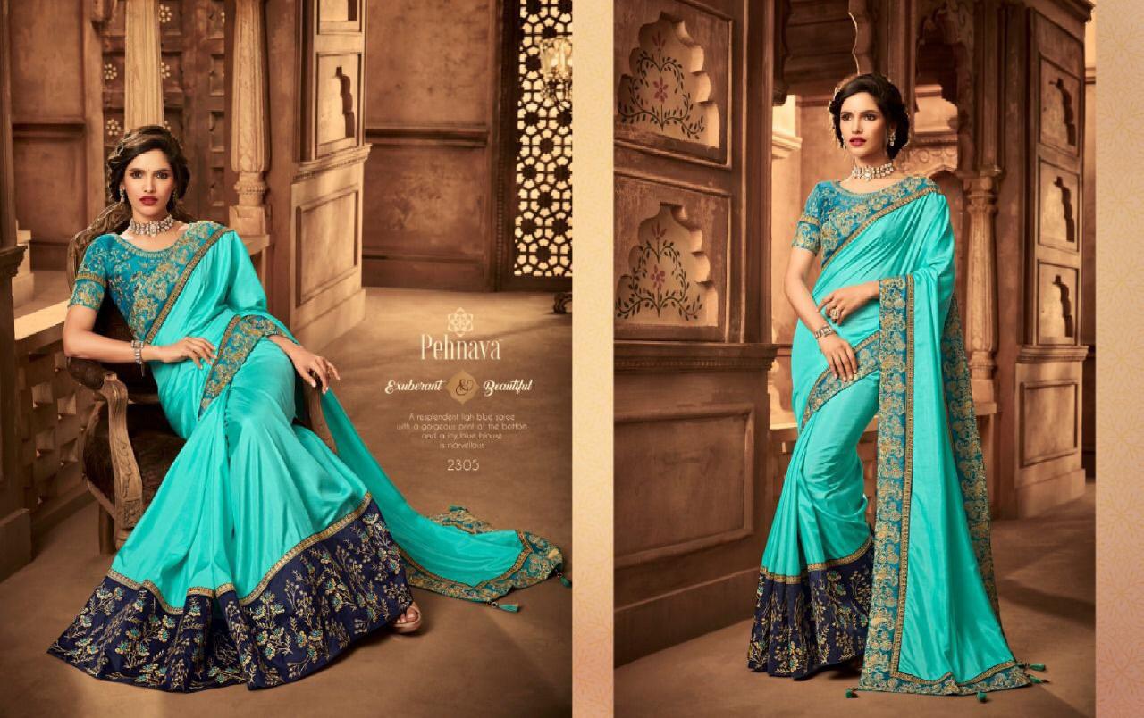Pehnava 2301 Series By Pehnava 2301 To 2316 Series Indian Traditional Wear Collection Beautiful Stylish Fancy Colorful Party Wear & Occasional Wear Silk Embroidered Sarees At Wholesale Price