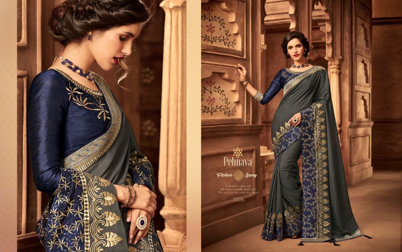 Pehnava 2301 Series By Pehnava 2301 To 2316 Series Indian Traditional Wear Collection Beautiful Stylish Fancy Colorful Party Wear & Occasional Wear Silk Embroidered Sarees At Wholesale Price