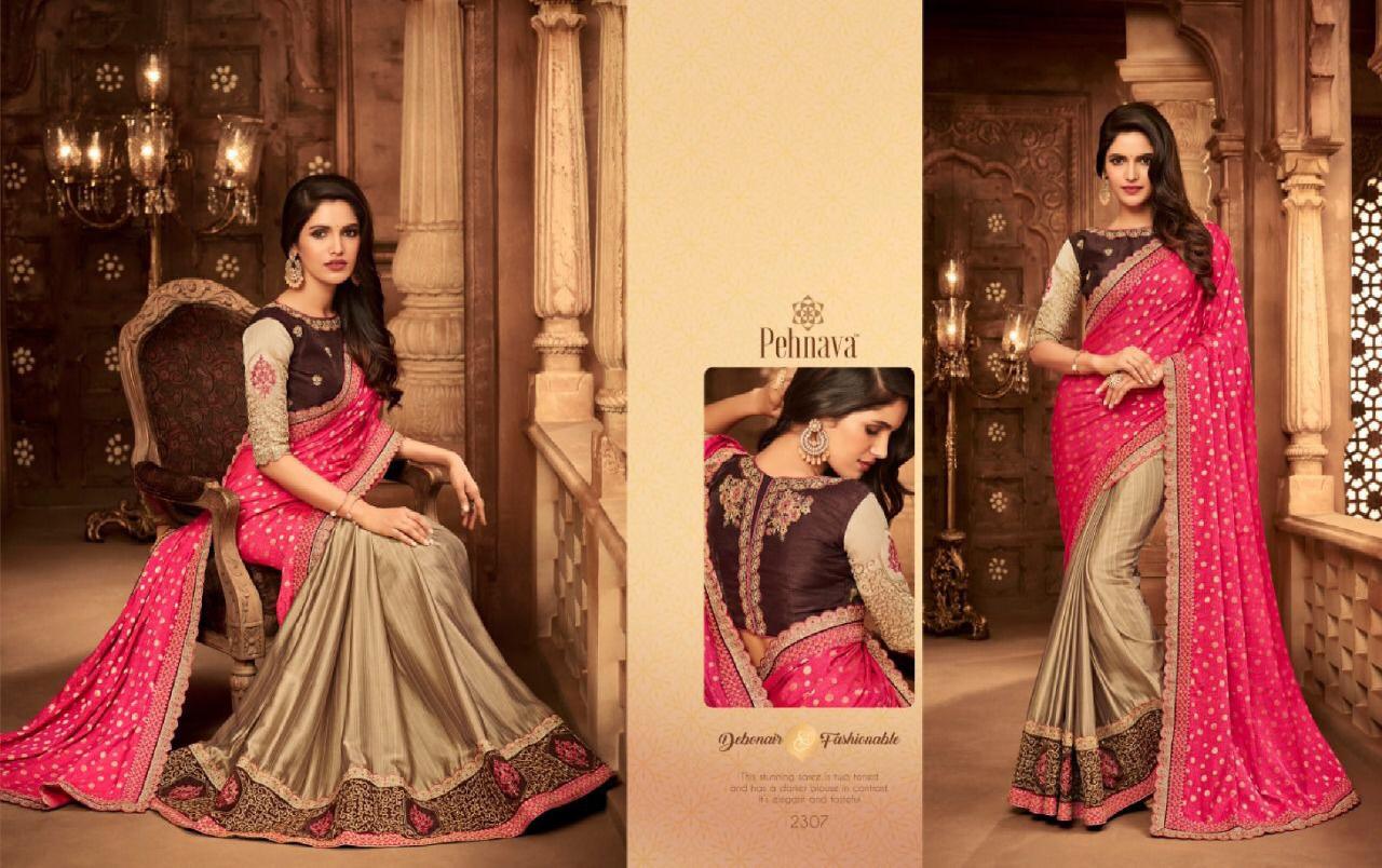 Pehnava 2301 Series By Pehnava 2301 To 2316 Series Indian Traditional Wear Collection Beautiful Stylish Fancy Colorful Party Wear & Occasional Wear Silk Embroidered Sarees At Wholesale Price