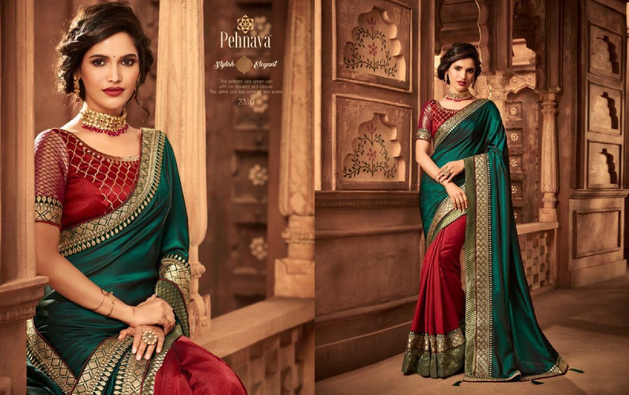 Pehnava 2301 Series By Pehnava 2301 To 2316 Series Indian Traditional Wear Collection Beautiful Stylish Fancy Colorful Party Wear & Occasional Wear Silk Embroidered Sarees At Wholesale Price