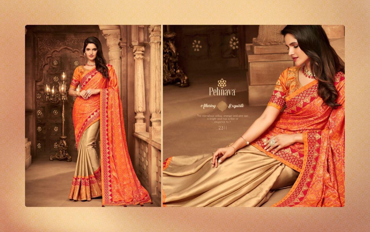 Pehnava 2301 Series By Pehnava 2301 To 2316 Series Indian Traditional Wear Collection Beautiful Stylish Fancy Colorful Party Wear & Occasional Wear Silk Embroidered Sarees At Wholesale Price