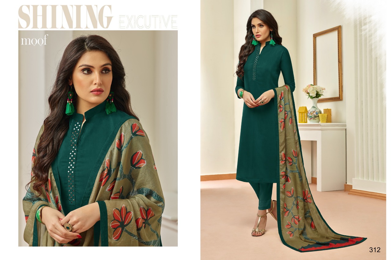 Penny By Moof Fashion 306 To 314 Series Beautiful Suits Colorful Stylish Fancy Casual Wear & Ethnic Wear Cotton Satin & Muslin With Work Dresses At Wholesale Price