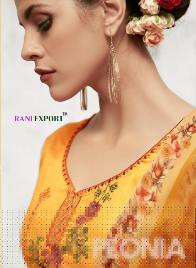 Peonia By Rani Exports 976 To 983 Series Designer Collection Suits Beautiful Stylish Fancy Colorful Party Wear & Occasional Wear Pure Jam Silk Dresses At Wholesale Price