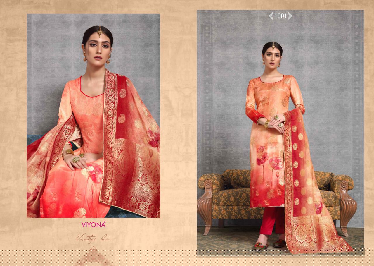 Perfume By Viyona Dressline 1001 To 1008 Series Beautiful Suits Stylish Colorful Fancy Casual Wear & Ethnic Wear Pure Viscose Russian Silk Jacquard Digital Printed Dresses At Wholesale Price