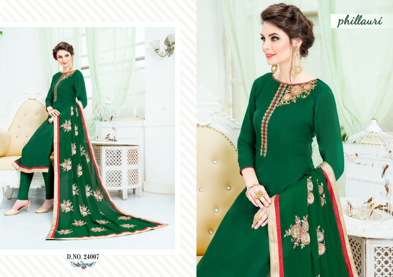 Phillauri Vol-12 By Phillauri 24001 To 24007 Series Designer Anarkali Collection Suits Beautiful Stylish Fancy Colorful Party Wear & Occasional Wear Pure Upada Silk Dresses At Wholesale Price