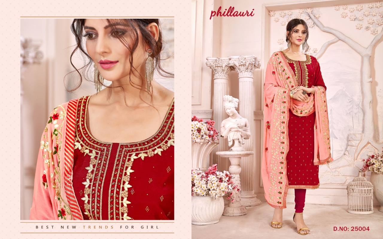 Phillauri Vol-12 By Phillauri 25001 To 25004 Series Designer Collection Suits Beautiful Stylish Fancy Colorful Party Wear & Occasional Wear Heavy Modal Silk Dresses At Wholesale Price