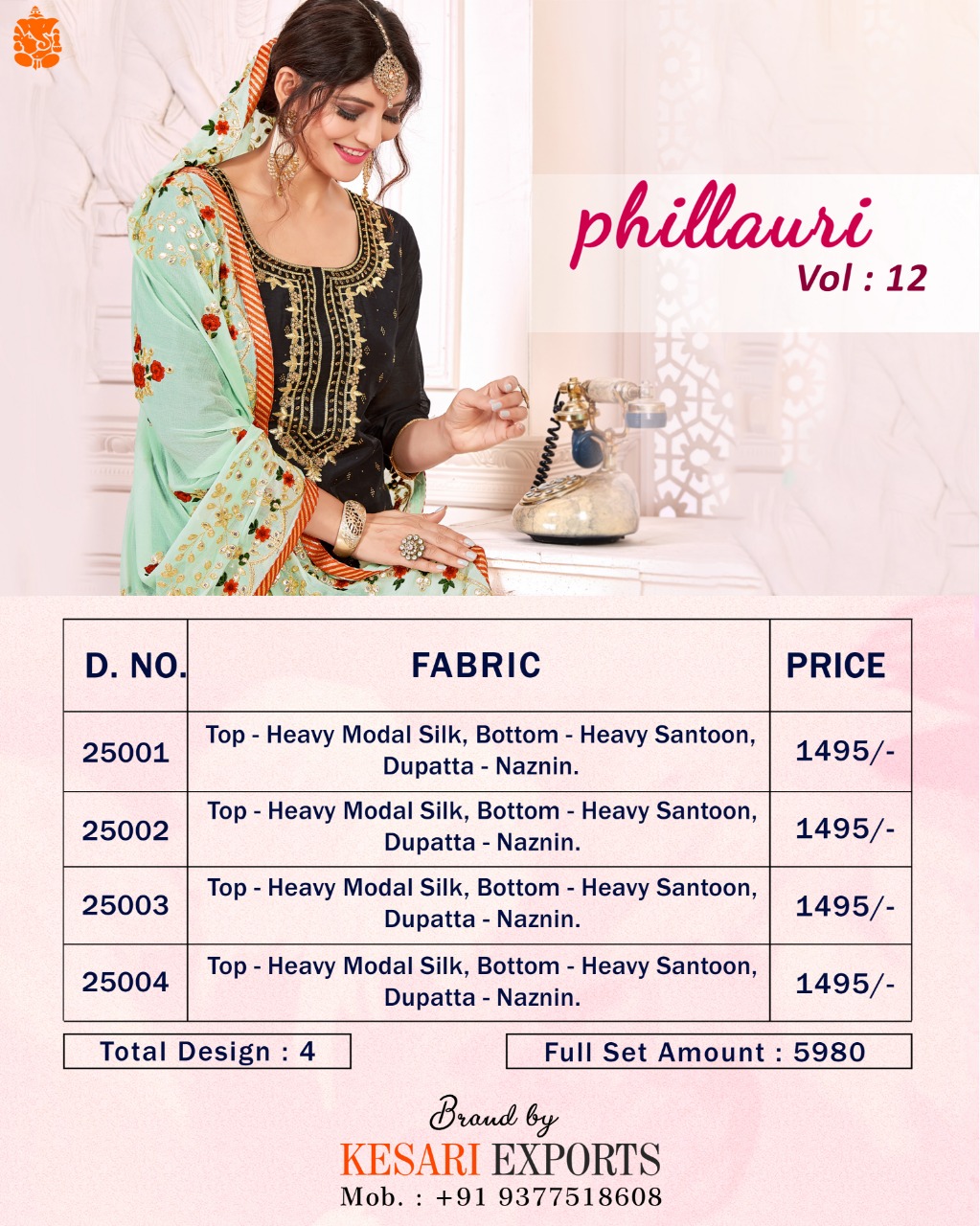 Phillauri Vol-12 By Phillauri 25001 To 25004 Series Designer Collection Suits Beautiful Stylish Fancy Colorful Party Wear & Occasional Wear Heavy Modal Silk Dresses At Wholesale Price