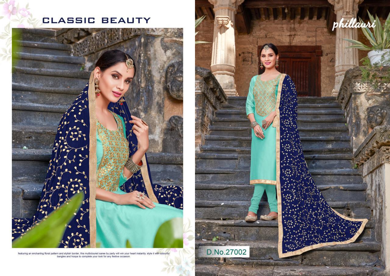 Phillauri Vol-14 By Phillauri 27001 To 27005 Series Designer Suits Collection Beautiful Stylish Fancy Colorful Party Wear & Occasional Wear Modal Silk Embroidered Dresses At Wholesale Price