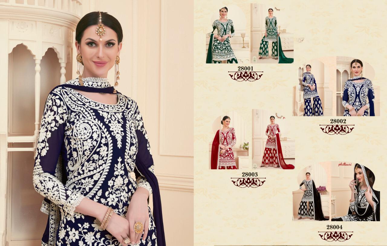Phillauri Vol-15 By Phillauri 28001 To 28004 Series Designer Suits Collection Beautiful Stylish Fancy Colorful Party Wear & Occasional Wear Georgette Embroidered Dresses At Wholesale Price