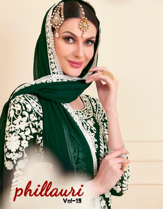 Phillauri Vol-15 By Phillauri 28001 To 28004 Series Designer Suits Collection Beautiful Stylish Fancy Colorful Party Wear & Occasional Wear Georgette Embroidered Dresses At Wholesale Price