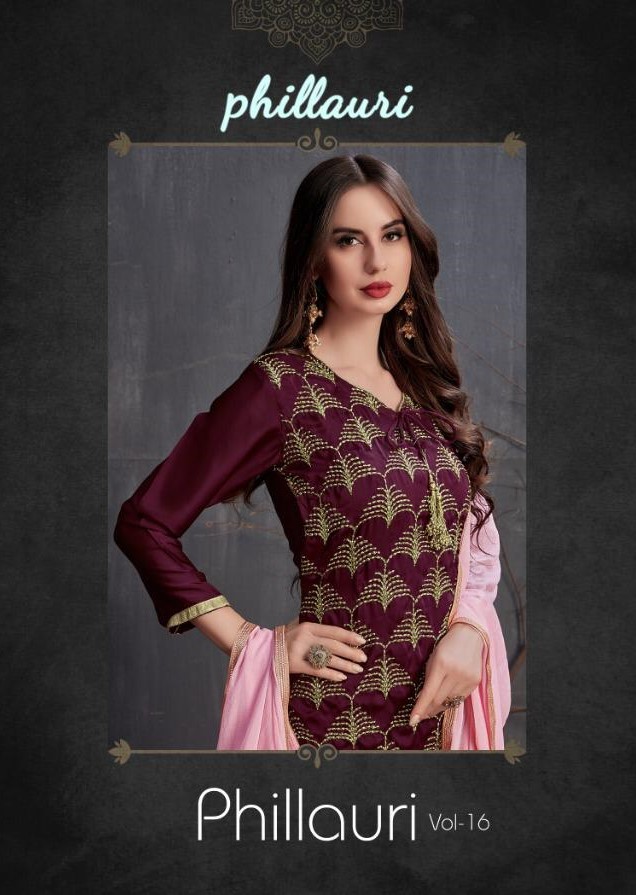 Phillauri Vol-16 By Phillauri 29001 To 29004 Series Designer Suits Collection Beautiful Stylish Fancy Colorful Party Wear & Occasional Wear Georgette Satin Embroidered Dresses At Wholesale Price