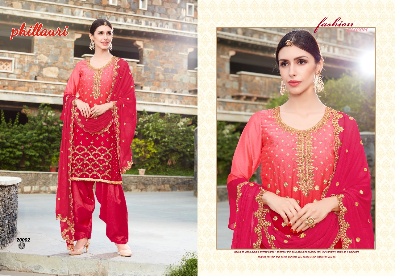 Phillauri Vol-7 By Phillauri 20001 To 20005 Series Designer Beautiful Patiyala Suits Stylish Fancy Colorful Party Wear & Occasional Wear Rangoli Georgette Embroidered Dresses At Wholesale Price