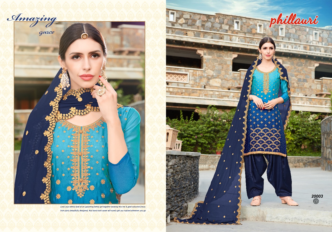 Phillauri Vol-7 By Phillauri 20001 To 20005 Series Designer Beautiful Patiyala Suits Stylish Fancy Colorful Party Wear & Occasional Wear Rangoli Georgette Embroidered Dresses At Wholesale Price