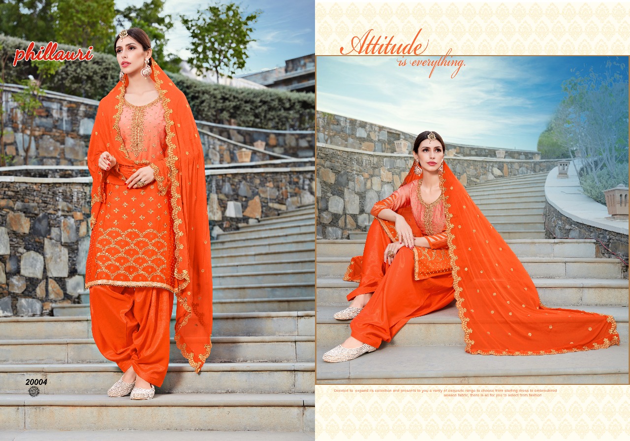 Phillauri Vol-7 By Phillauri 20001 To 20005 Series Designer Beautiful Patiyala Suits Stylish Fancy Colorful Party Wear & Occasional Wear Rangoli Georgette Embroidered Dresses At Wholesale Price