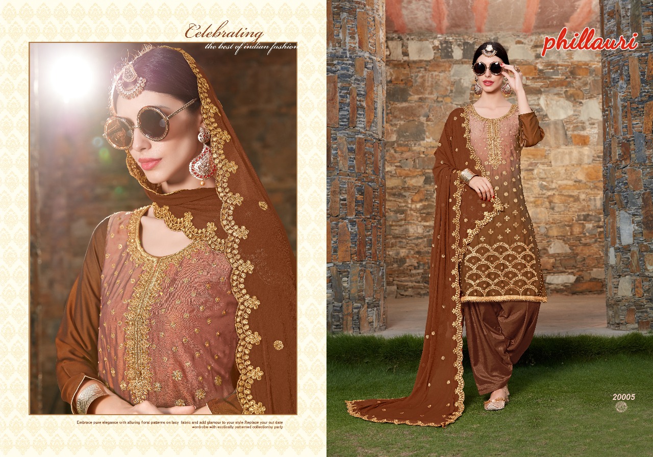 Phillauri Vol-7 By Phillauri 20001 To 20005 Series Designer Beautiful Patiyala Suits Stylish Fancy Colorful Party Wear & Occasional Wear Rangoli Georgette Embroidered Dresses At Wholesale Price