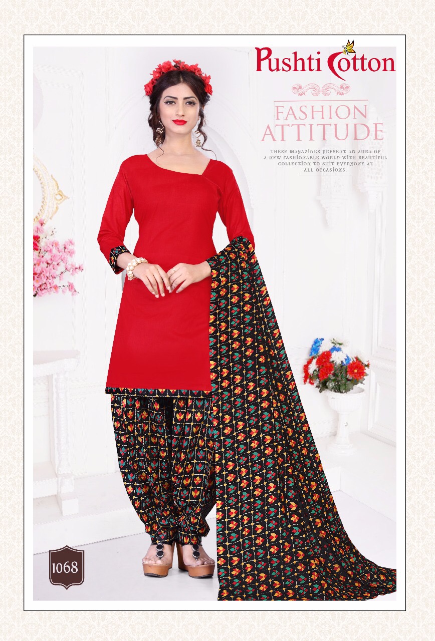 Pihu Patiyala Vol-1 By Pushti 1061 To 1070 Series Beautiful Patiyala Suits Colorful Stylish Fancy Casual Wear & Ethnic Wear Heavy Cotton Printed Dresses At Wholesale Price