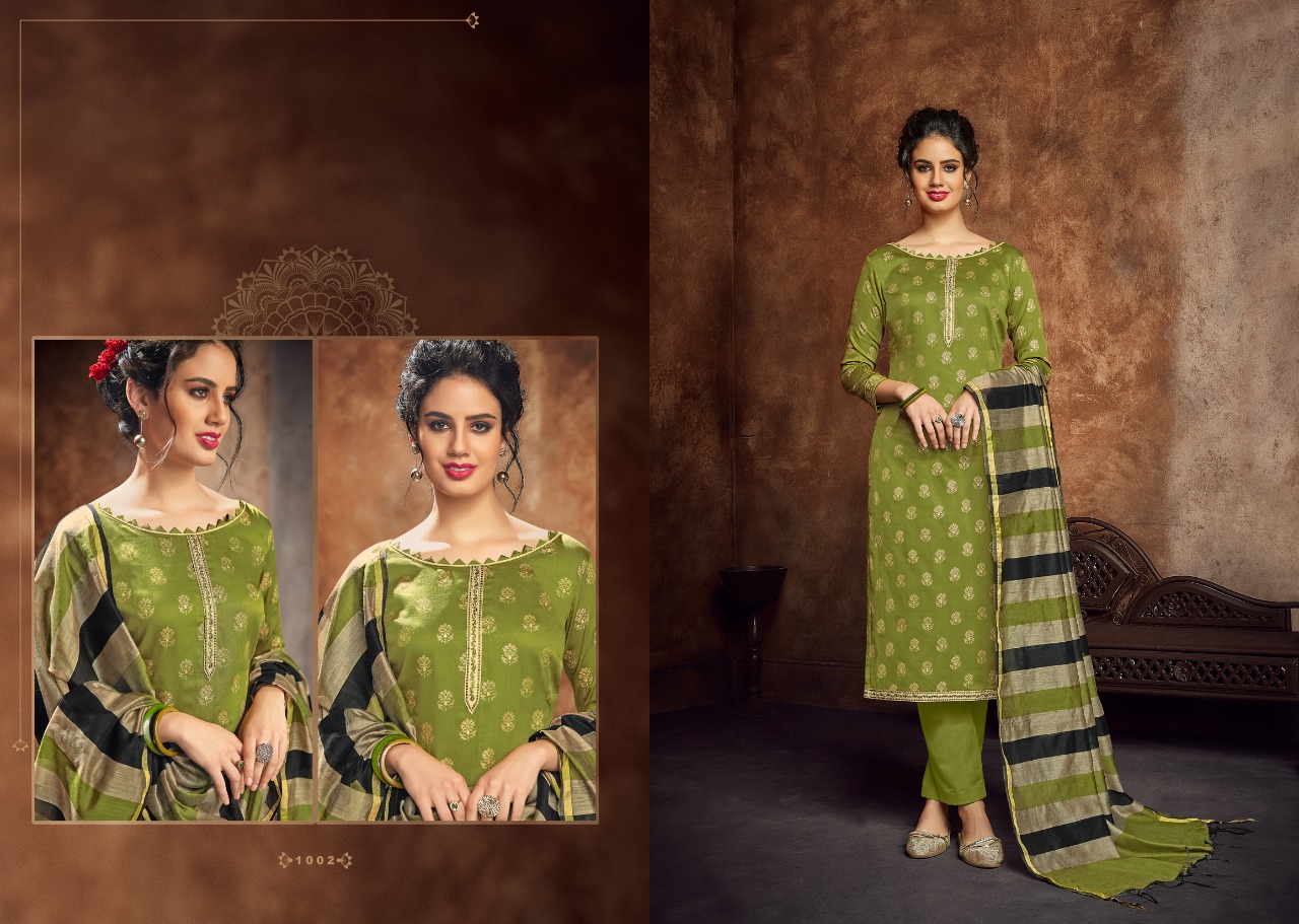 Piya By Aaa Design Studio 1001 To 1009 Series Beautiful Suits Colorful Stylish Fancy Casual Wear & Ethnic Wear Jam Satin With Work Dresses At Wholesale Price