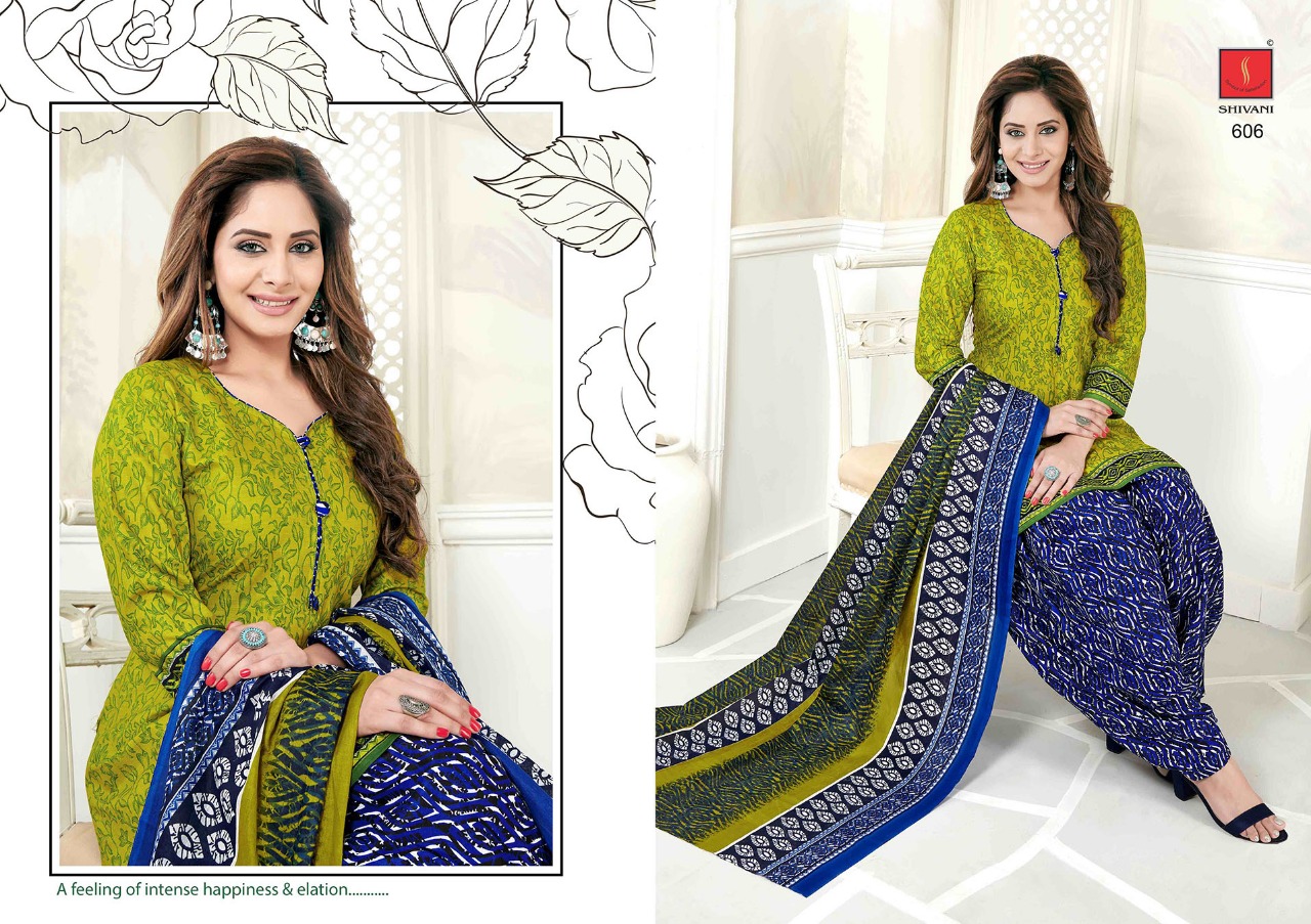 Piya Basanti Patiala Special Vol-6 By Shivani 601 To 621 Series Beautiful Stylish Fancy Colorful Casual Wear & Ethnic Wear Collection Pure Premium Cotton Cambric Printed Dresses At Wholesale Price