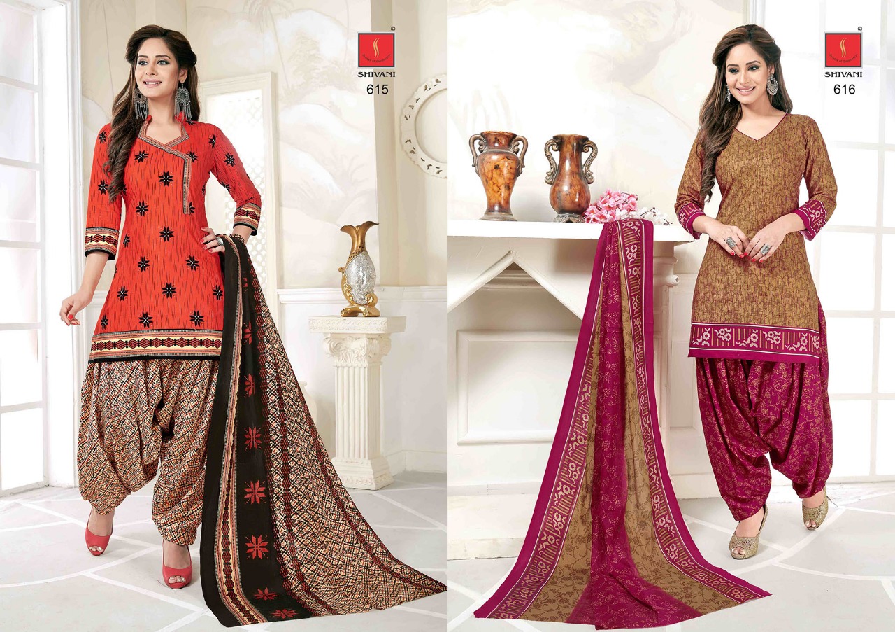 Piya Basanti Patiala Special Vol-6 By Shivani 601 To 621 Series Beautiful Stylish Fancy Colorful Casual Wear & Ethnic Wear Collection Pure Premium Cotton Cambric Printed Dresses At Wholesale Price