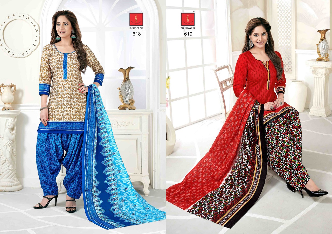 Piya Basanti Patiala Special Vol-6 By Shivani 601 To 621 Series Beautiful Stylish Fancy Colorful Casual Wear & Ethnic Wear Collection Pure Premium Cotton Cambric Printed Dresses At Wholesale Price