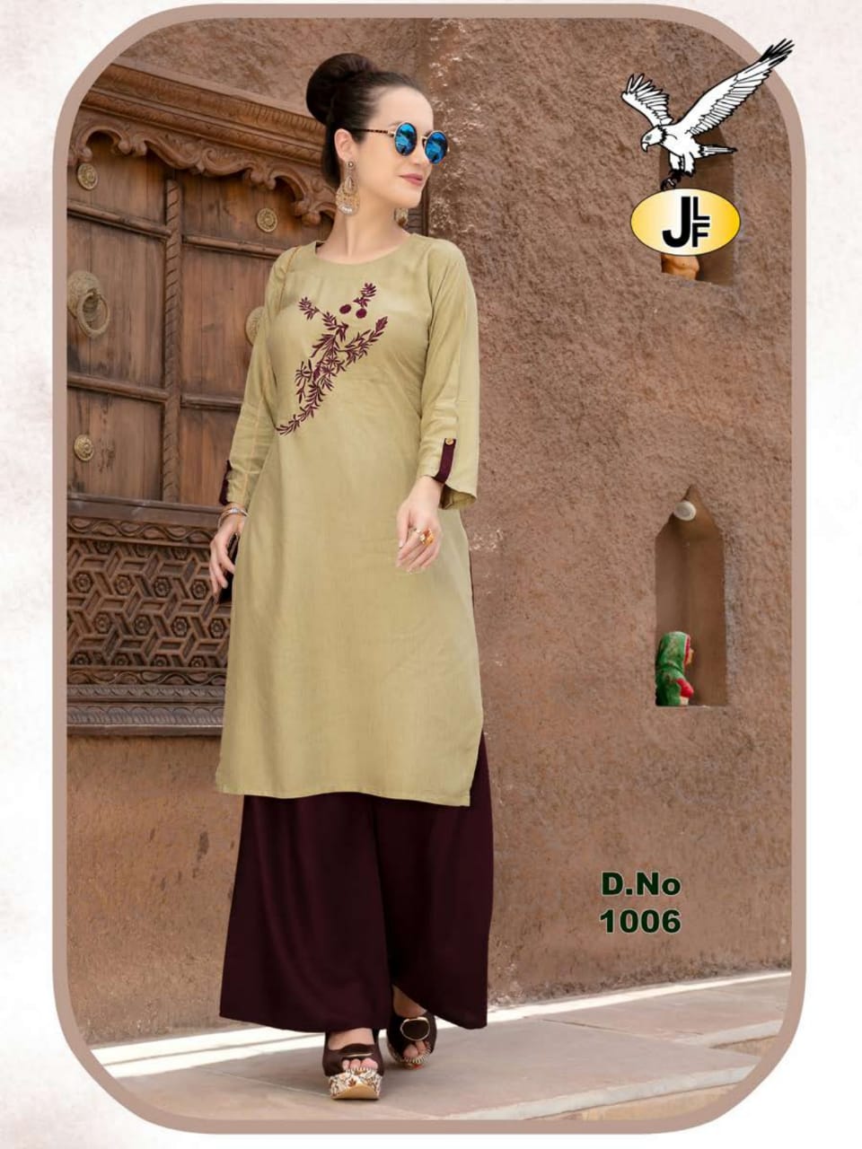 Plazzo House Vol-1 By Jlf 1001 To 1008 Series Stylish Fancy Beautiful Colorful Casual Wear & Ethnic Wear Heavy Rayon Kurtis At Wholesale Price