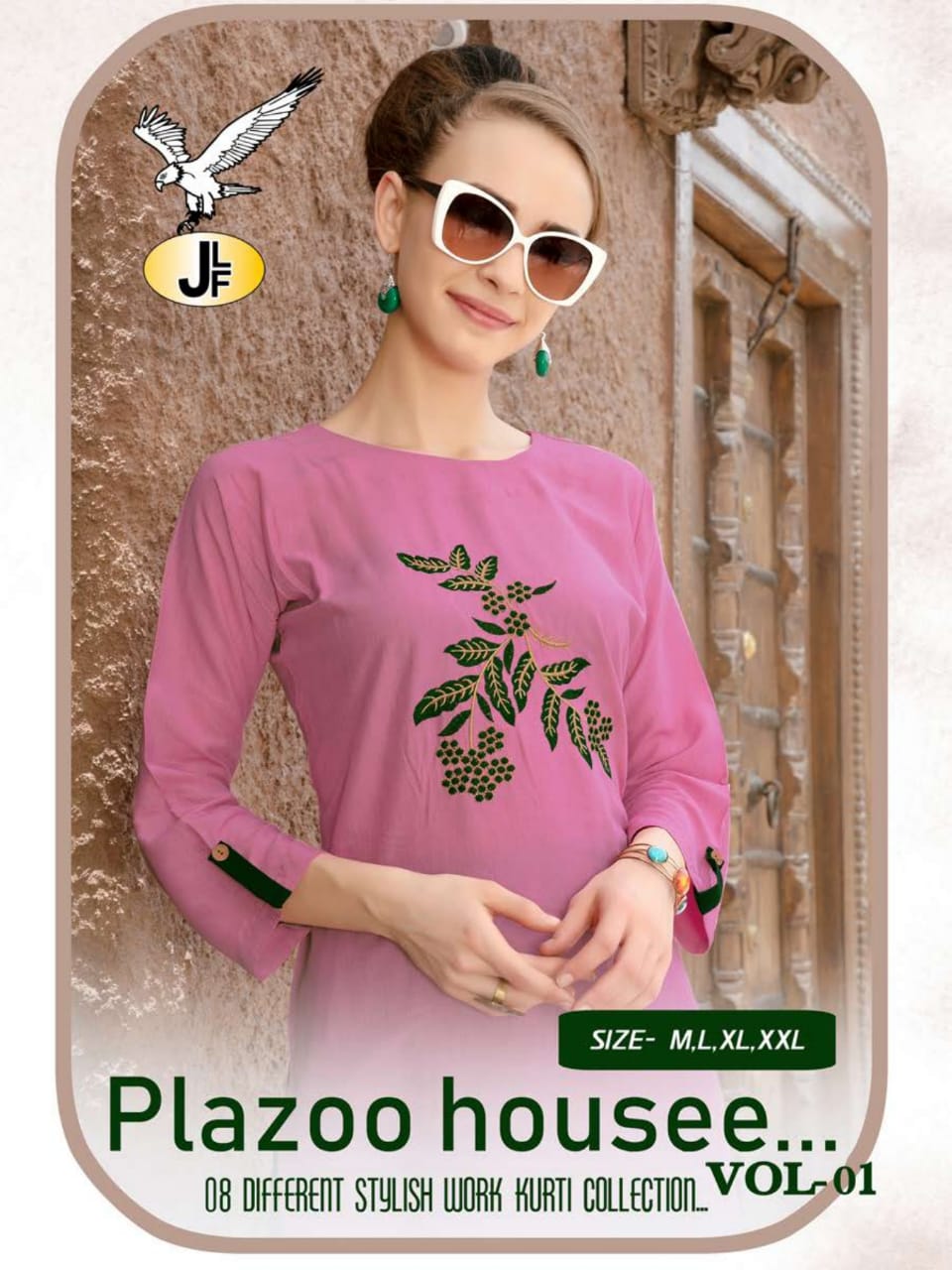 Plazzo House Vol-1 By Jlf 1001 To 1008 Series Stylish Fancy Beautiful Colorful Casual Wear & Ethnic Wear Heavy Rayon Kurtis At Wholesale Price