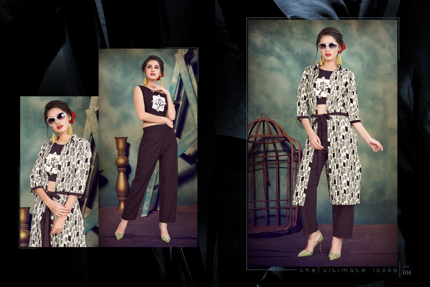 Pochinki Vol-2 By Fashion X 101 To 104 Series Beautiful Stylish Colorful Fancy Party Wear & Ethnic Wear & Ready To Wear Cotton Khadi Tops With Pant At Wholesale Price