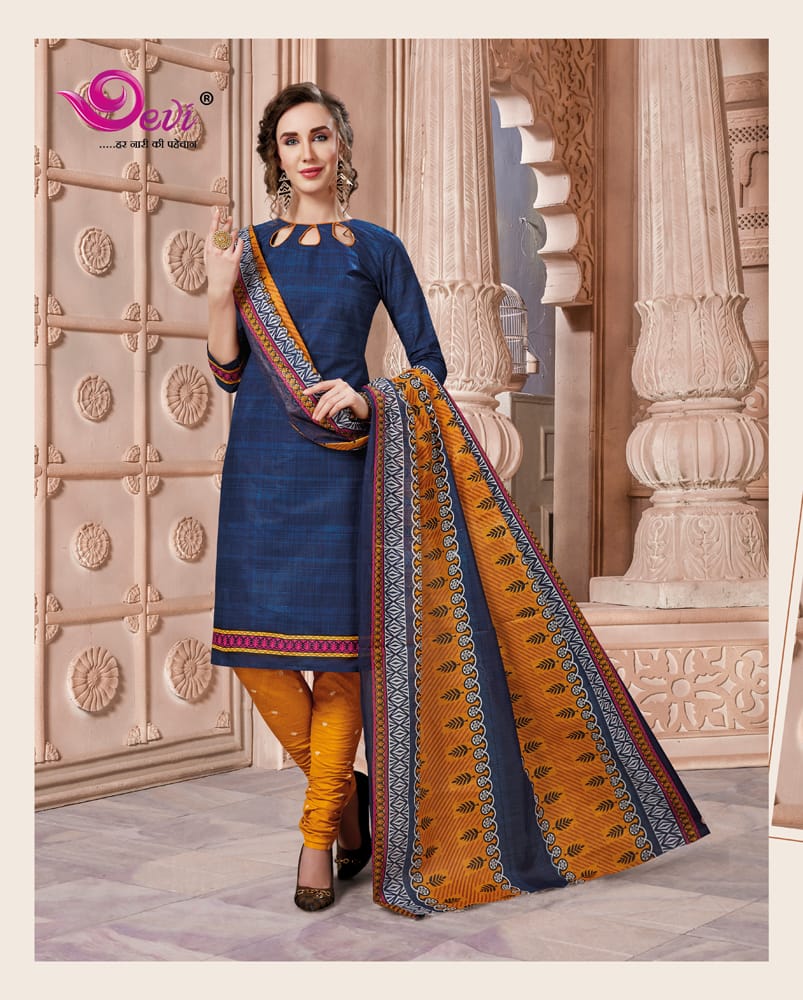 Poppins Vol-20 By Devi 20001 To 20012 Series Beautiful Suits Stylish Colorful Fancy Casual Wear & Ethnic Wear Cotton Printed Dresses At Wholesale Price
