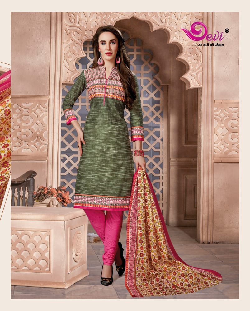Poppins Vol-20 By Devi 20001 To 20012 Series Beautiful Suits Stylish Colorful Fancy Casual Wear & Ethnic Wear Cotton Printed Dresses At Wholesale Price