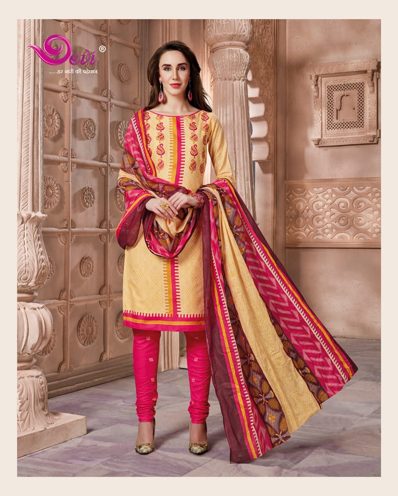 Poppins Vol-20 By Devi 20001 To 20012 Series Beautiful Suits Stylish Colorful Fancy Casual Wear & Ethnic Wear Cotton Printed Dresses At Wholesale Price
