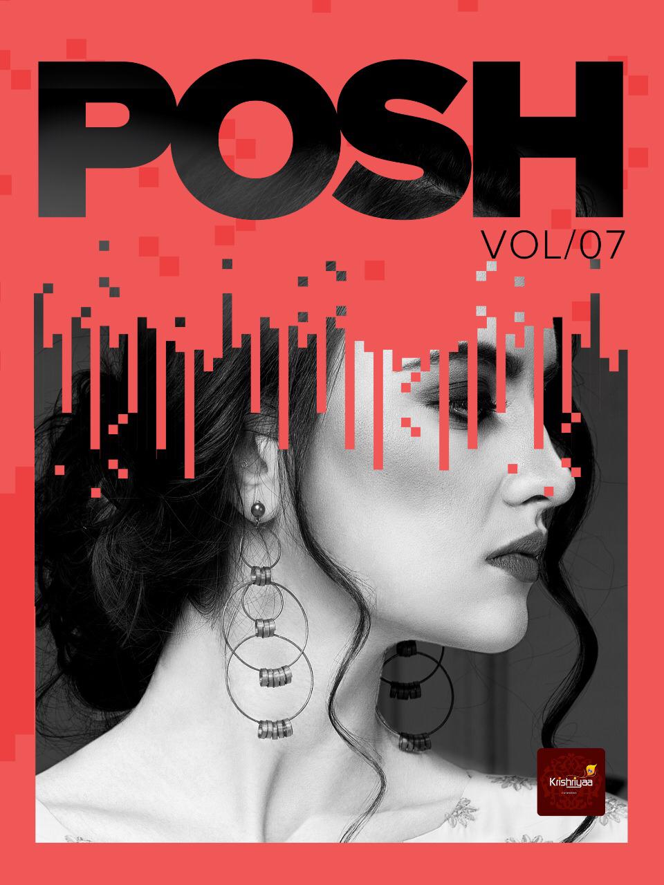 Posh Vol-7 By Krishriyaa 11441 To 11445 Series Beautiful Stylish Fancy Colorful Casual Wear & Ethnic Wear Maslin Crepe Kurtis At Wholesale Price