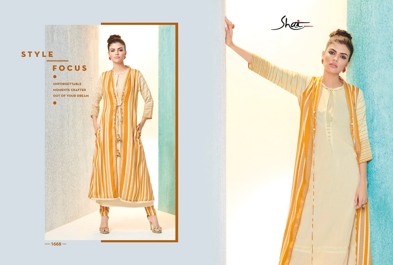 Posh By Shai 1661 To 1671 Series Beautiful Stylish Fancy Colorful Casual Wear & Ethnic Wear & Ready To Wear Pure Cotton With Handwork Kurtis At Wholesale Price