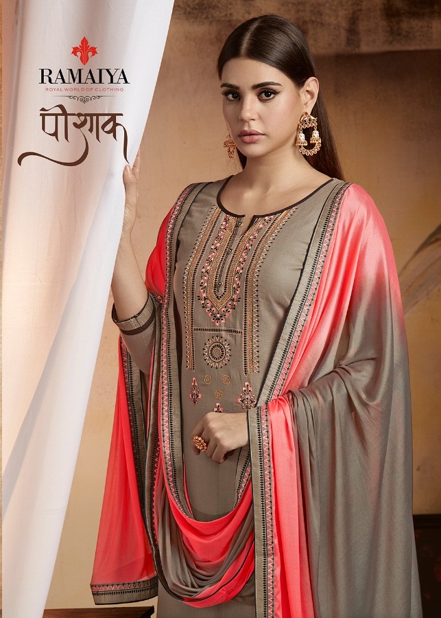 Poshak By Ramaiya 10071 To 10078 Series Indian Traditional Wear Collection Beautiful Stylish Fancy Colorful Party Wear & Occasional Wear Jam Silk With Diamond Work Dresses At Wholesale Price