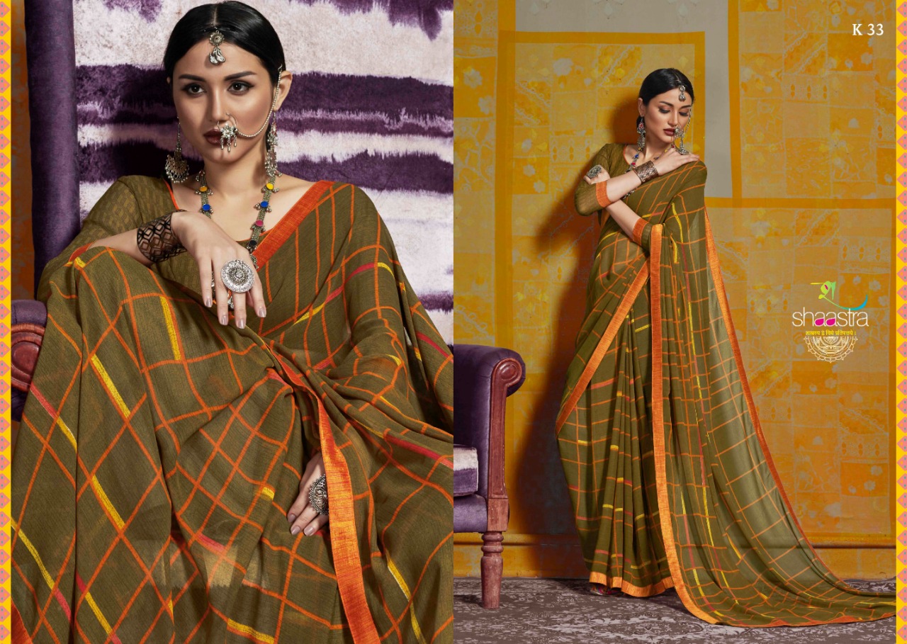 Prada Vol-1 By Shaastra Sarees 31 To 40 Series Indian Traditional Wear Collection Beautiful Stylish Fancy Colorful Party Wear & Occasional Wear Bemberg Georgette Sarees At Wholesale Price