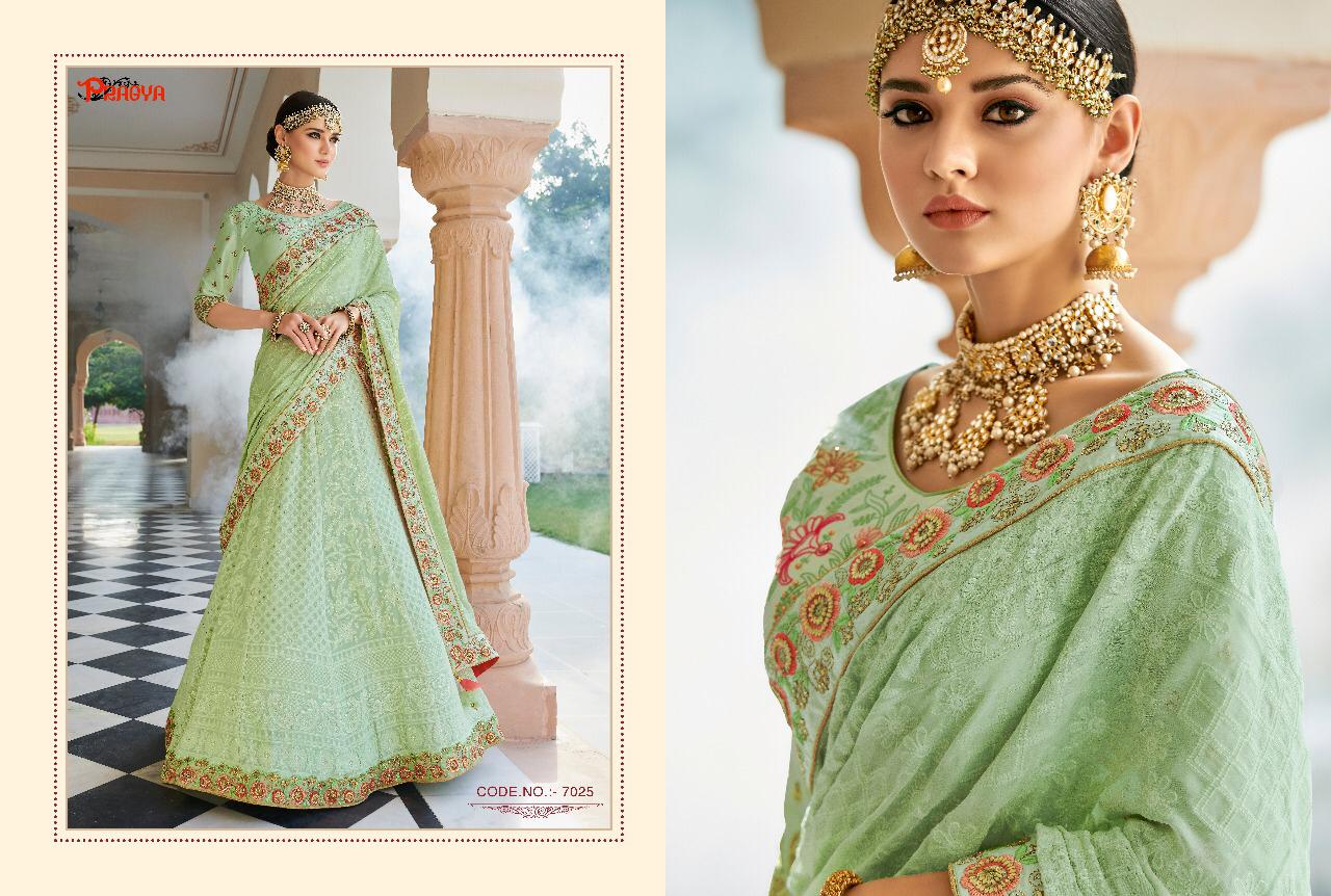 Pragya 7021 Series By Pragya 7021 To 7030 Series Designer Beautiful Wedding Collection Occasional Wear & Party Wear Banarasi Tissue Lehengas At Wholesale Price