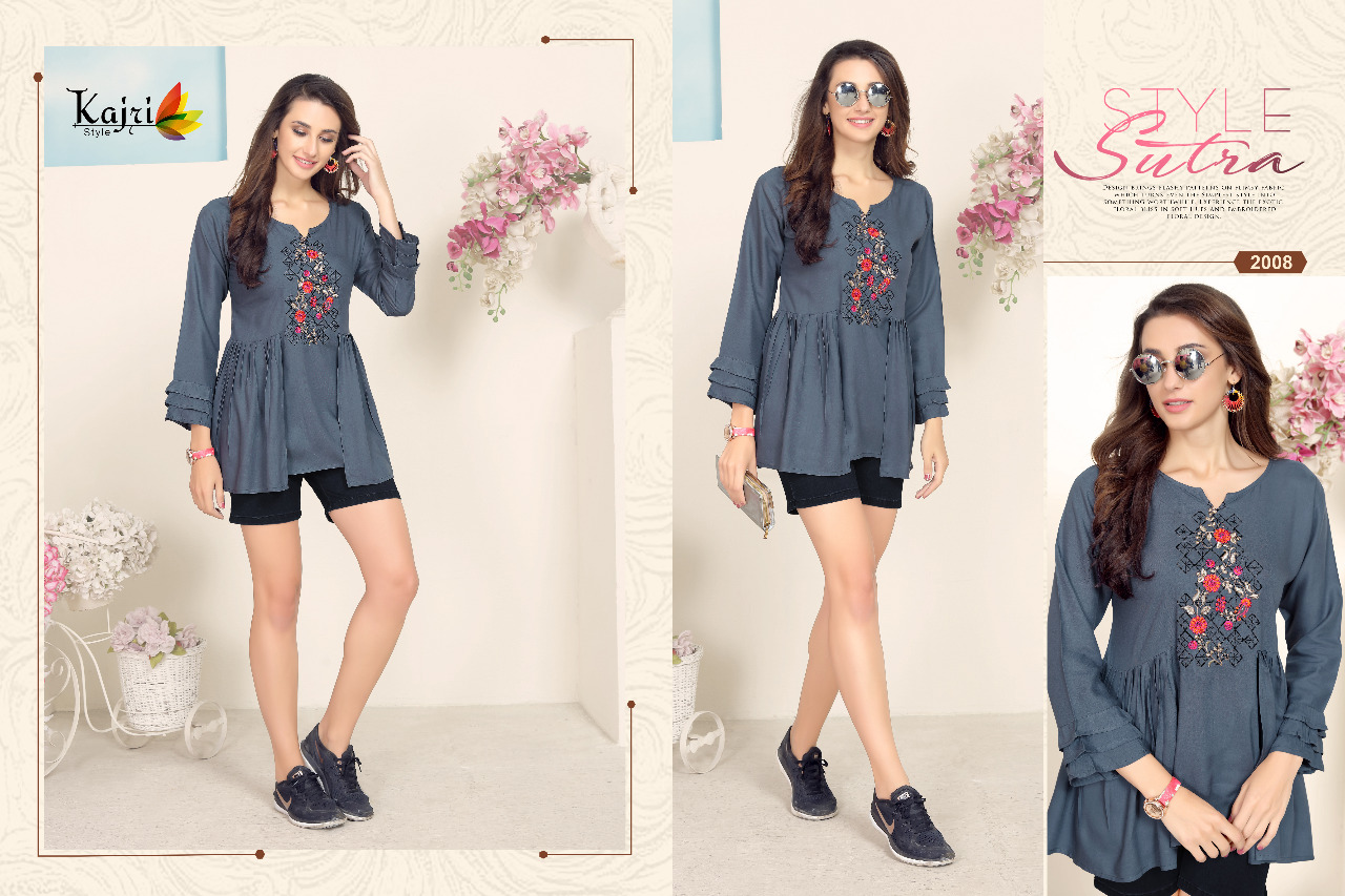Preet Vol-2 By Kajri Style 2001 To 2008 Series Beautiful Stylish Fancy Colorful Casual Wear & Ethnic Wear & Ready To Wear Pure Rayon Tops At Wholesale Price