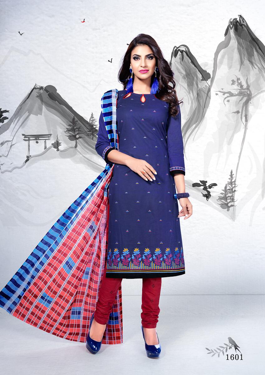 Premvathi Vol-16 By Shree Meenaxi Cotton 1601 To 1612 Series Stylish Fancy Beautiful Colorful Casual Wear & Ethnic Wear Pure Cotton Printed Dresses At Wholesale Price